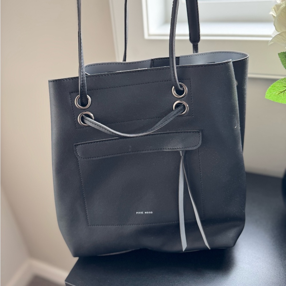 Pixie Mood Charcoal Gray Tote